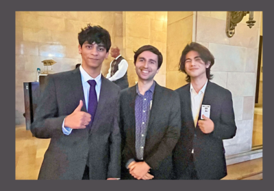  students and teacher